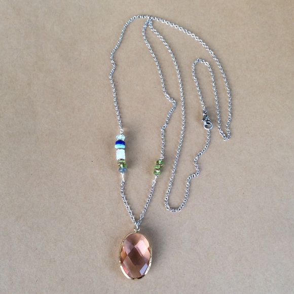 Handcrafted Sundance charm Silver Multi Gemstones Necklace 30”L new - Picture 16 of 16